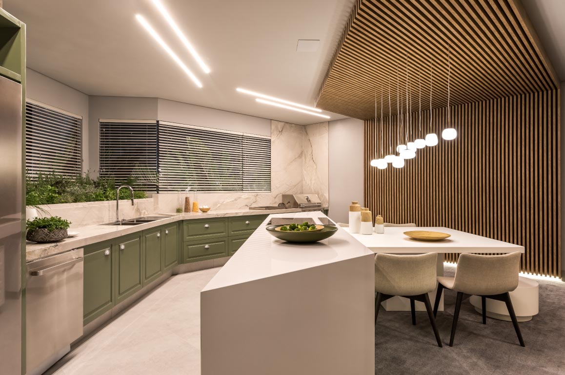 Cozinha planejada de alto padrão em São Paulo — projeto Nest 1