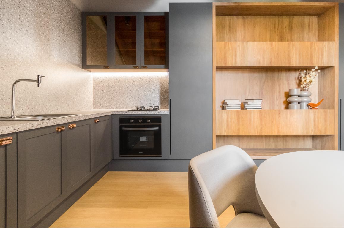 Cozinha planejada de alto padrão em São Paulo — projeto Nest 6